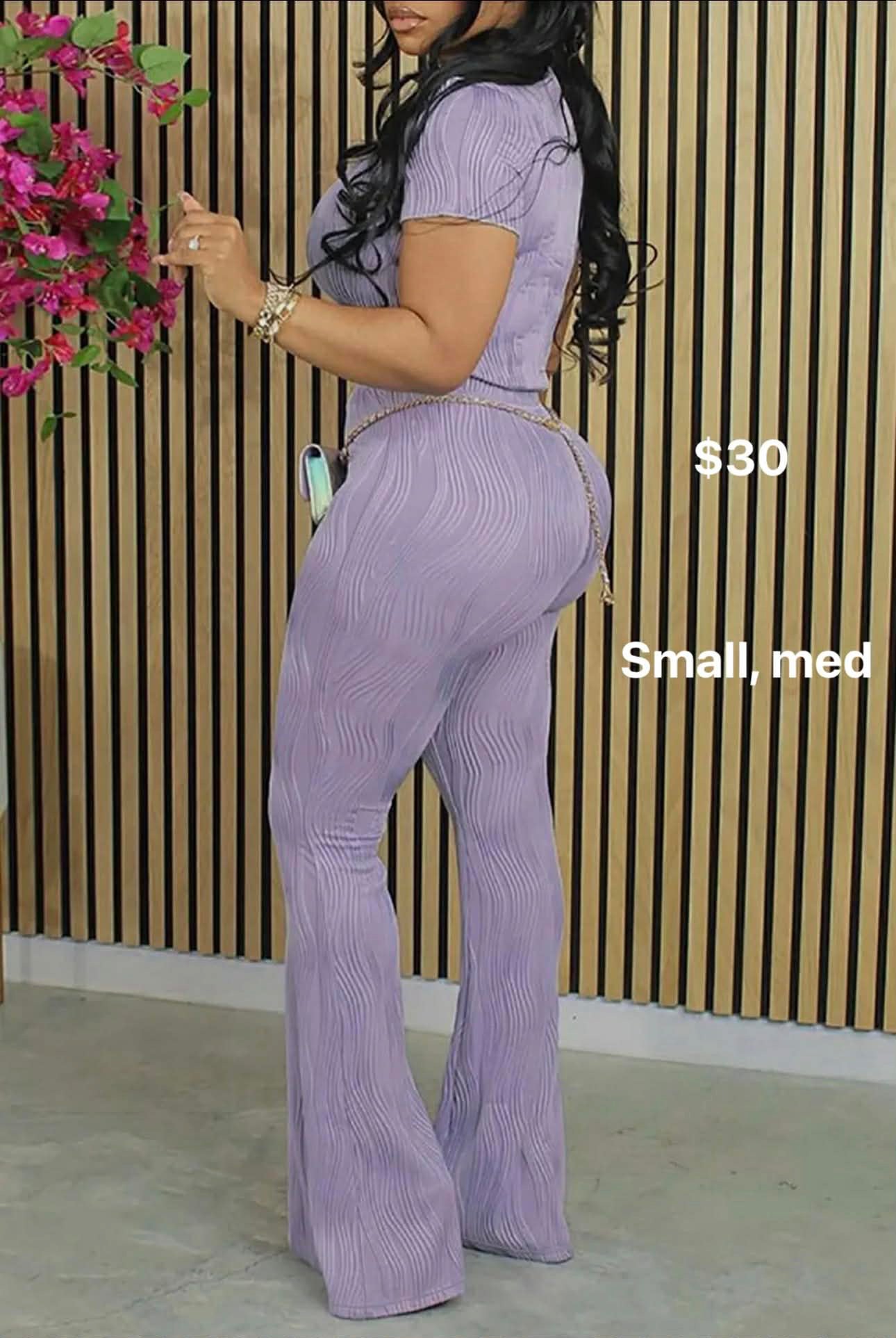 Purple Two Piece Set